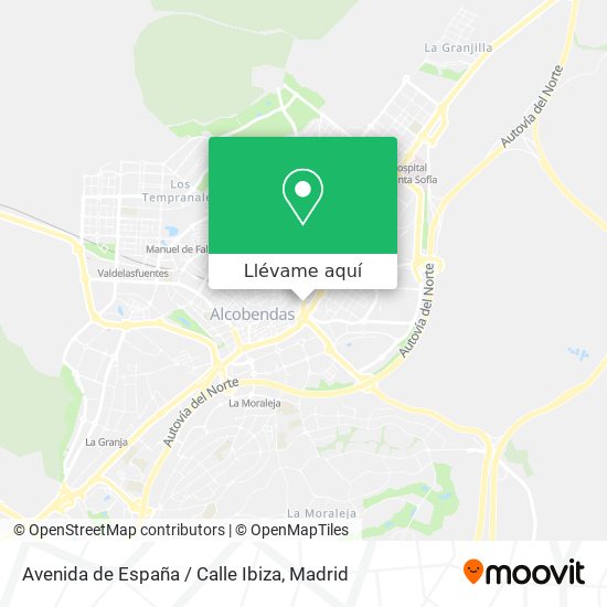 Mapa Avenida de España / Calle Ibiza