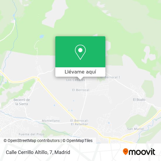 Mapa Calle Cerrillo Altillo, 7