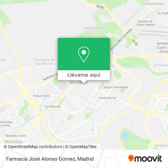 Mapa Farmacia José Alonso Gómez