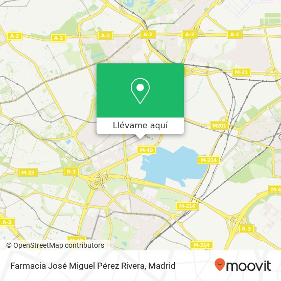 Mapa Farmacia José Miguel Pérez Rivera