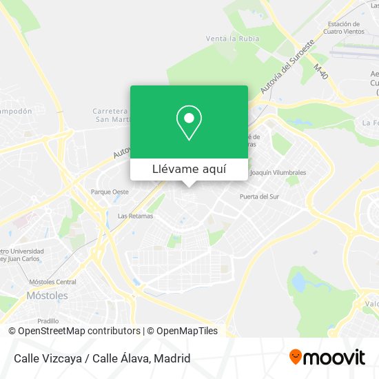 Mapa Calle Vizcaya / Calle Álava