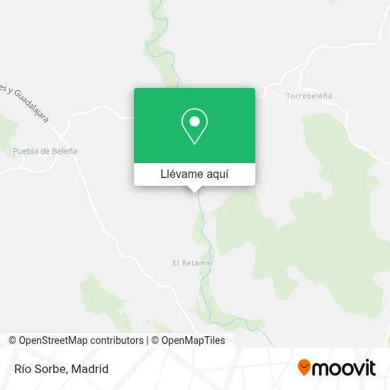 Mapa Río Sorbe