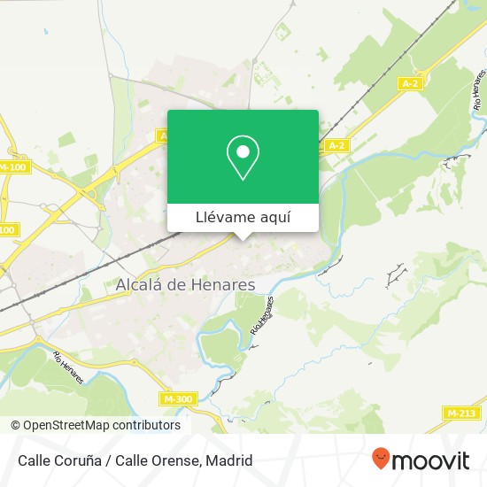 Mapa Calle Coruña / Calle Orense
