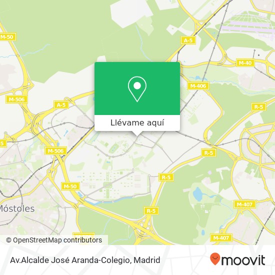 Mapa Av.Alcalde José Aranda-Colegio