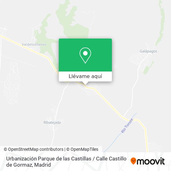 Mapa Urbanización Parque de las Castillas / Calle Castillo de Gormaz