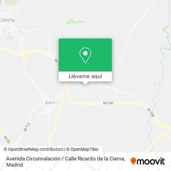 Mapa Avenida Circunvalación / Calle Ricardo de la Cierva