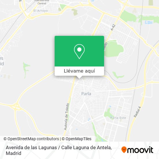 Mapa Avenida de las Lagunas / Calle Laguna de Antela