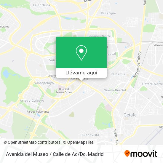 Mapa Avenida del Museo / Calle de Ac / Dc