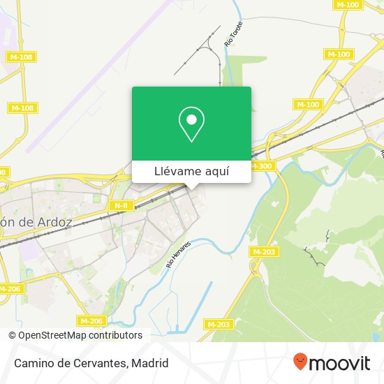 Mapa Camino de Cervantes