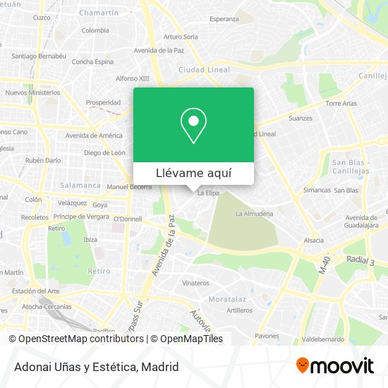 Mapa Adonai Uñas y Estética