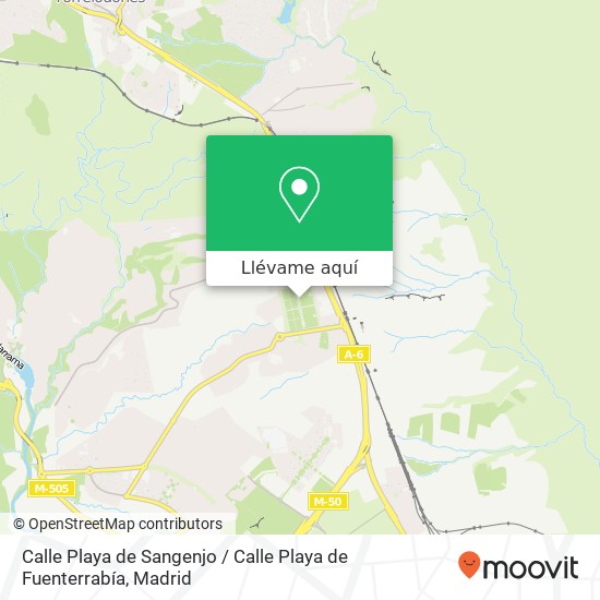 Mapa Calle Playa de Sangenjo / Calle Playa de Fuenterrabía