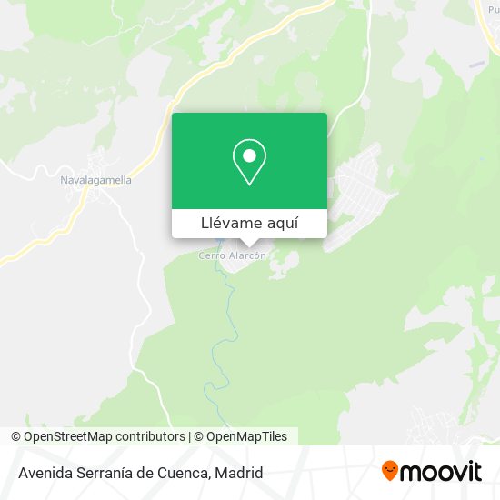 Mapa Avenida Serranía de Cuenca