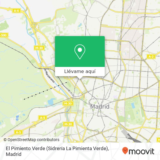 Mapa El Pimiento Verde (Sidrería La Pimienta Verde)