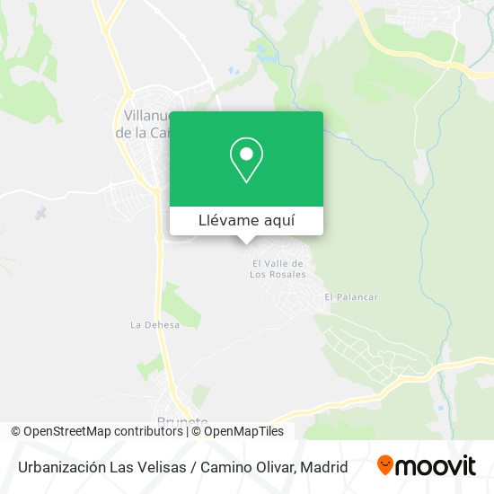 Mapa Urbanización Las Velisas / Camino Olivar