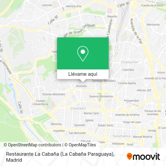 Mapa Restaurante La Cabaña (La Cabaña Paraguaya)