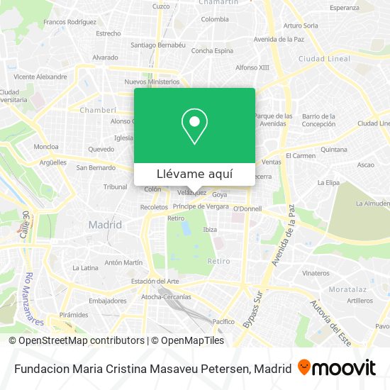 Mapa Fundacion Maria Cristina Masaveu Petersen