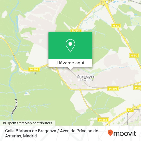 Mapa Calle Bárbara de Braganza / Avenida Príncipe de Asturias