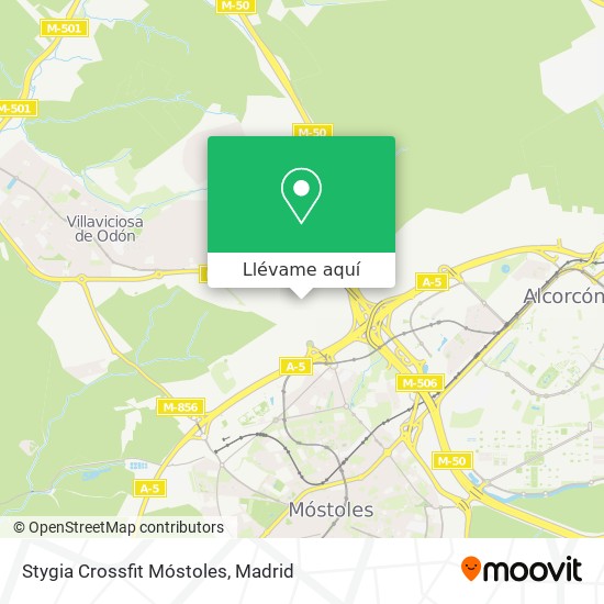 Mapa Stygia Crossfit Móstoles