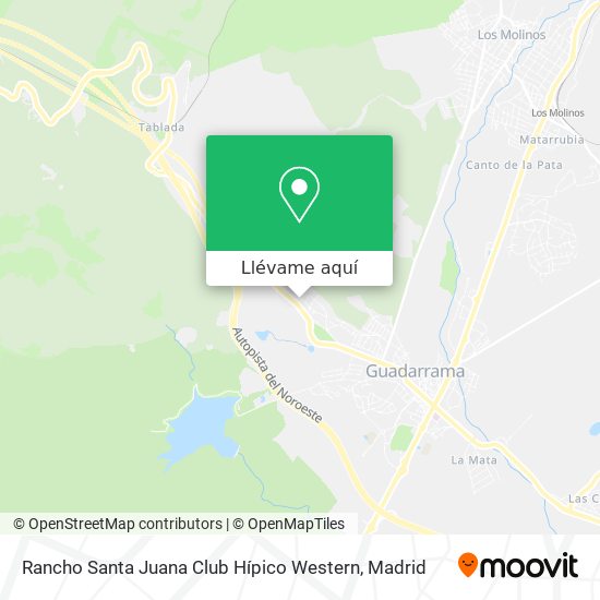 Mapa Rancho Santa Juana Club Hípico Western