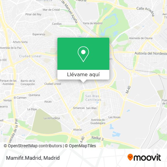 Mapa Mamifit.Madrid