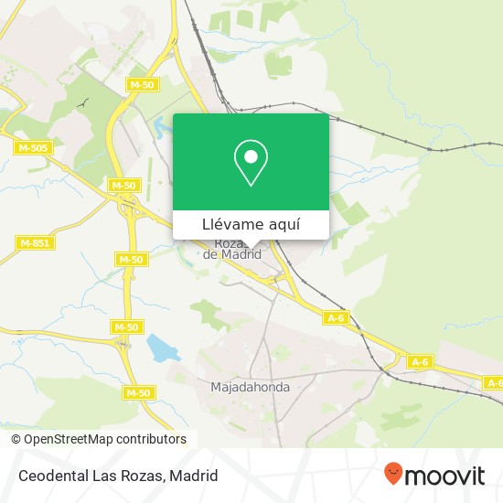 Mapa Ceodental Las Rozas