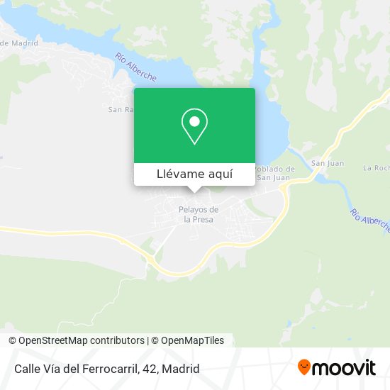 Mapa Calle Vía del Ferrocarril, 42