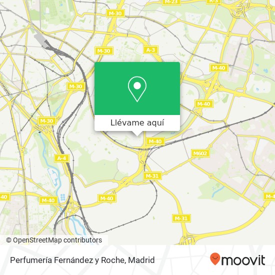 Mapa Perfumería Fernández y Roche