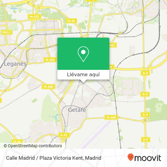 Mapa Calle Madrid / Plaza Victoria Kent