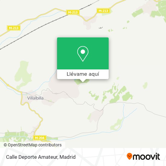 Mapa Calle Deporte Amateur