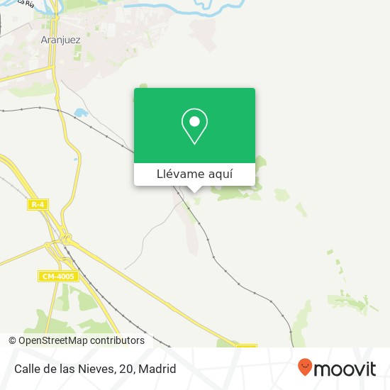 Mapa Calle de las Nieves, 20