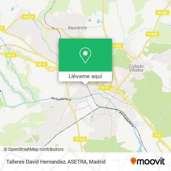 Mapa Talleres David Hernandez, ASETRA