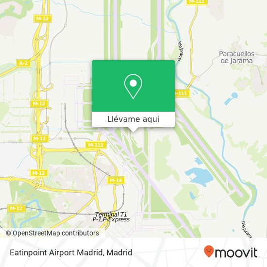 Mapa Eatinpoint Airport Madrid