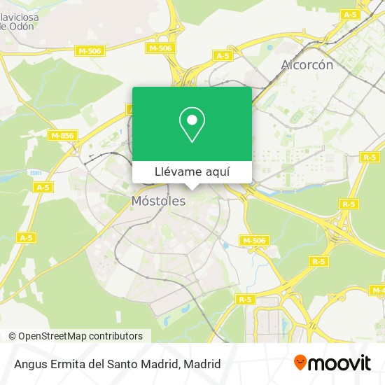 Mapa Angus Ermita del Santo Madrid