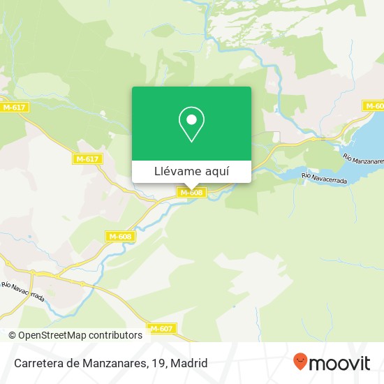 Mapa Carretera de Manzanares, 19