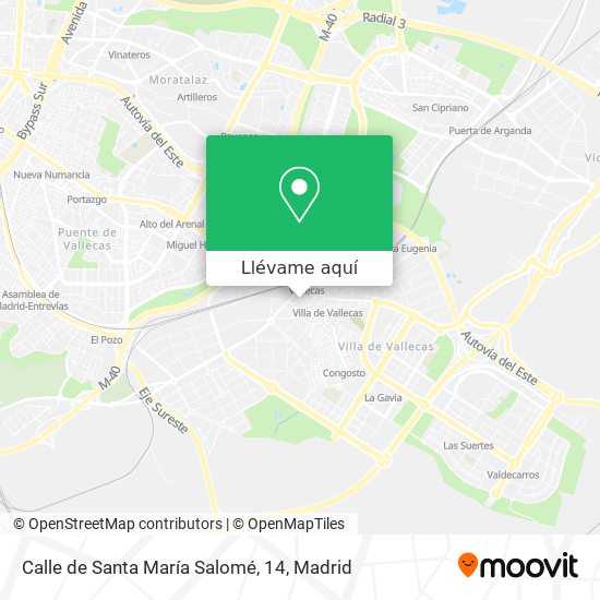 Mapa Calle de Santa María Salomé, 14