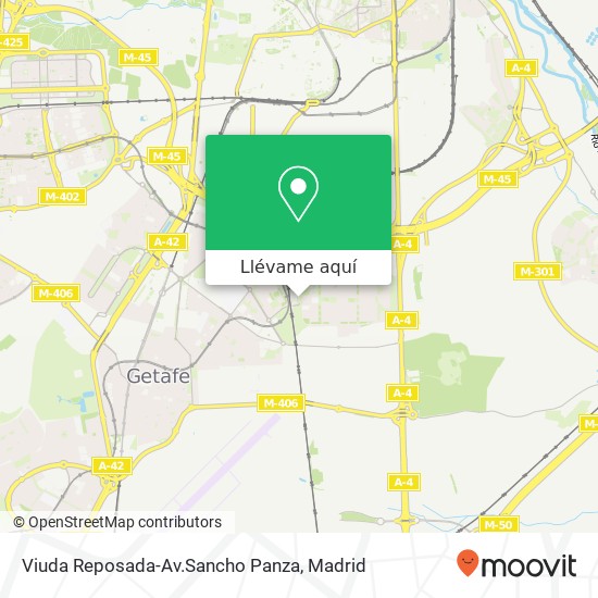 Mapa Viuda Reposada-Av.Sancho Panza