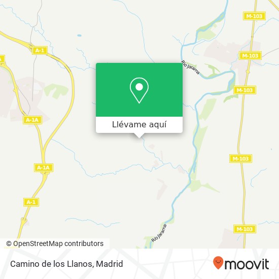 Mapa Camino de los Llanos