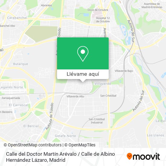 Mapa Calle del Doctor Martín Arévalo / Calle de Albino Hernández Lázaro