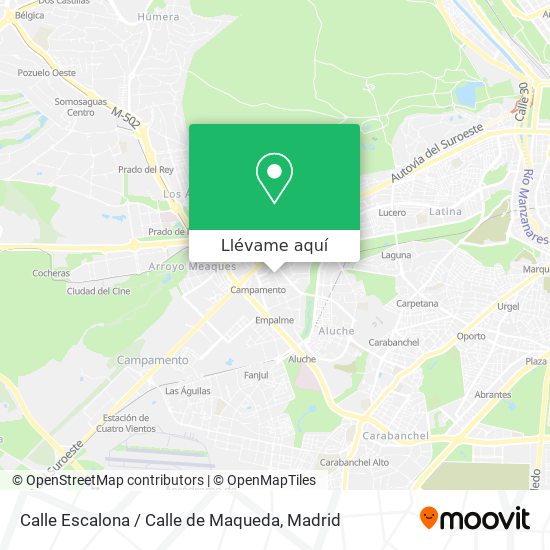 Mapa Calle Escalona / Calle de Maqueda