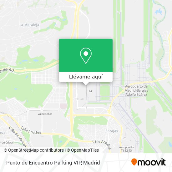 Mapa Punto de Encuentro Parking VIP