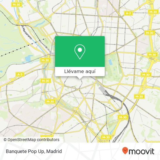 Mapa Banquete Pop Up