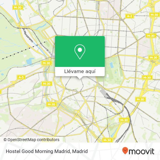 Mapa Hostel Good Morning Madrid