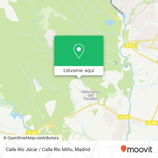 Mapa Calle Río Júcar / Calle Río Miño