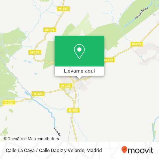 Mapa Calle La Cava / Calle Daoiz y Velarde
