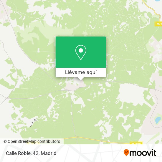Mapa Calle Roble, 42