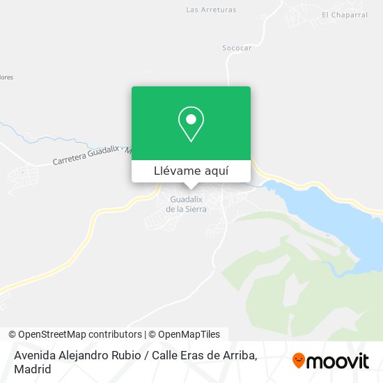 Mapa Avenida Alejandro Rubio / Calle Eras de Arriba