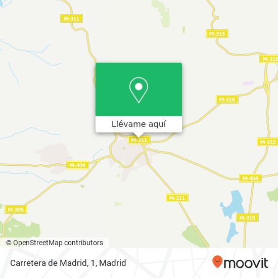 Mapa Carretera de Madrid, 1