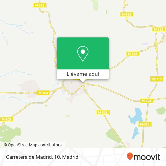 Mapa Carretera de Madrid, 10