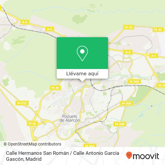 Mapa Calle Hermanos San Román / Calle Antonio García Gascón