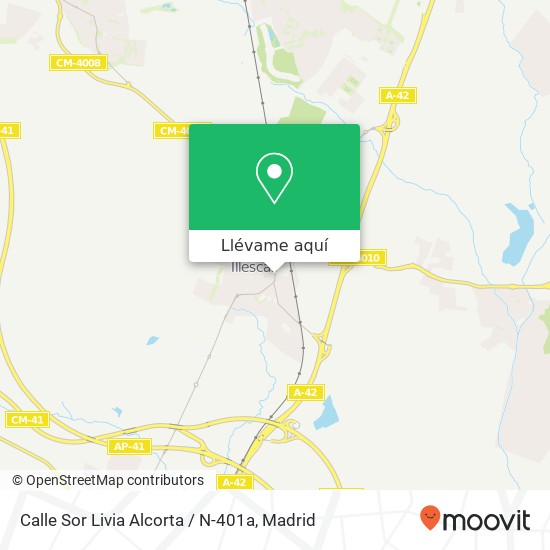 Mapa Calle Sor Livia Alcorta / N-401a